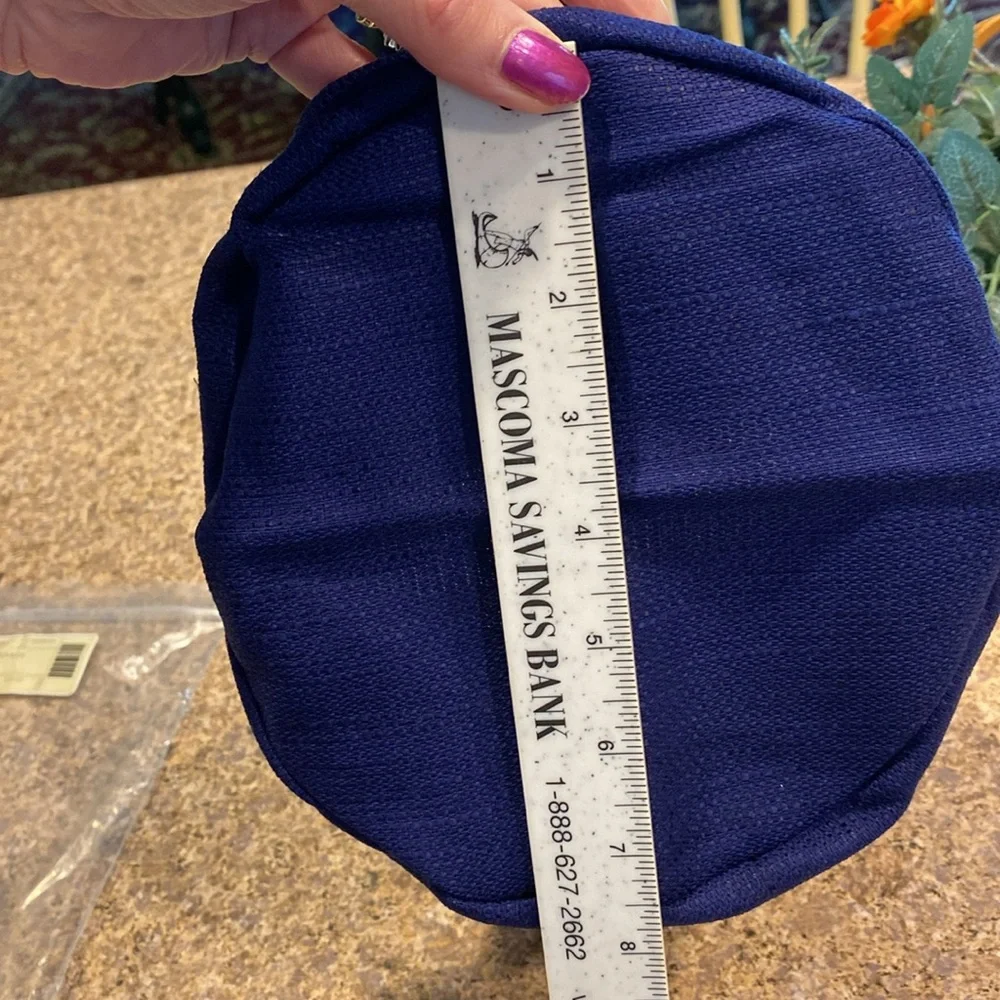Longaberger Ice Bucket Fabric Liner Indigo Blue 28069144